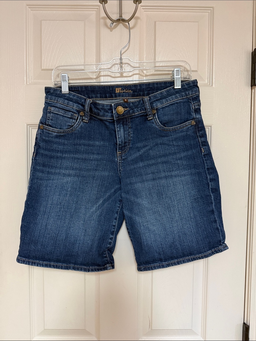Kut from the Kloth Dark Indigo Denim Bermuda Shorts